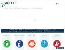 Tablet Screenshot of anditel.com.co